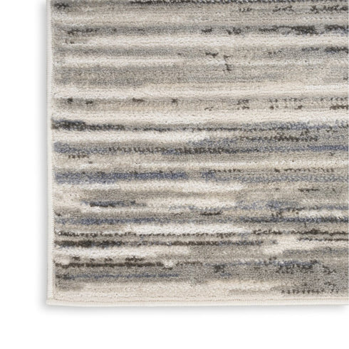 8' X 10' Cream Abstract Distressed Area Rug